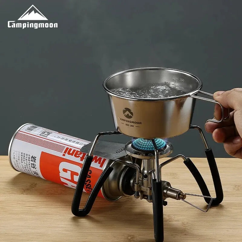 CAMPINGMOON S360 Stainless Steel Bowl - 450ml Heat-Resistant Outdoor Essential