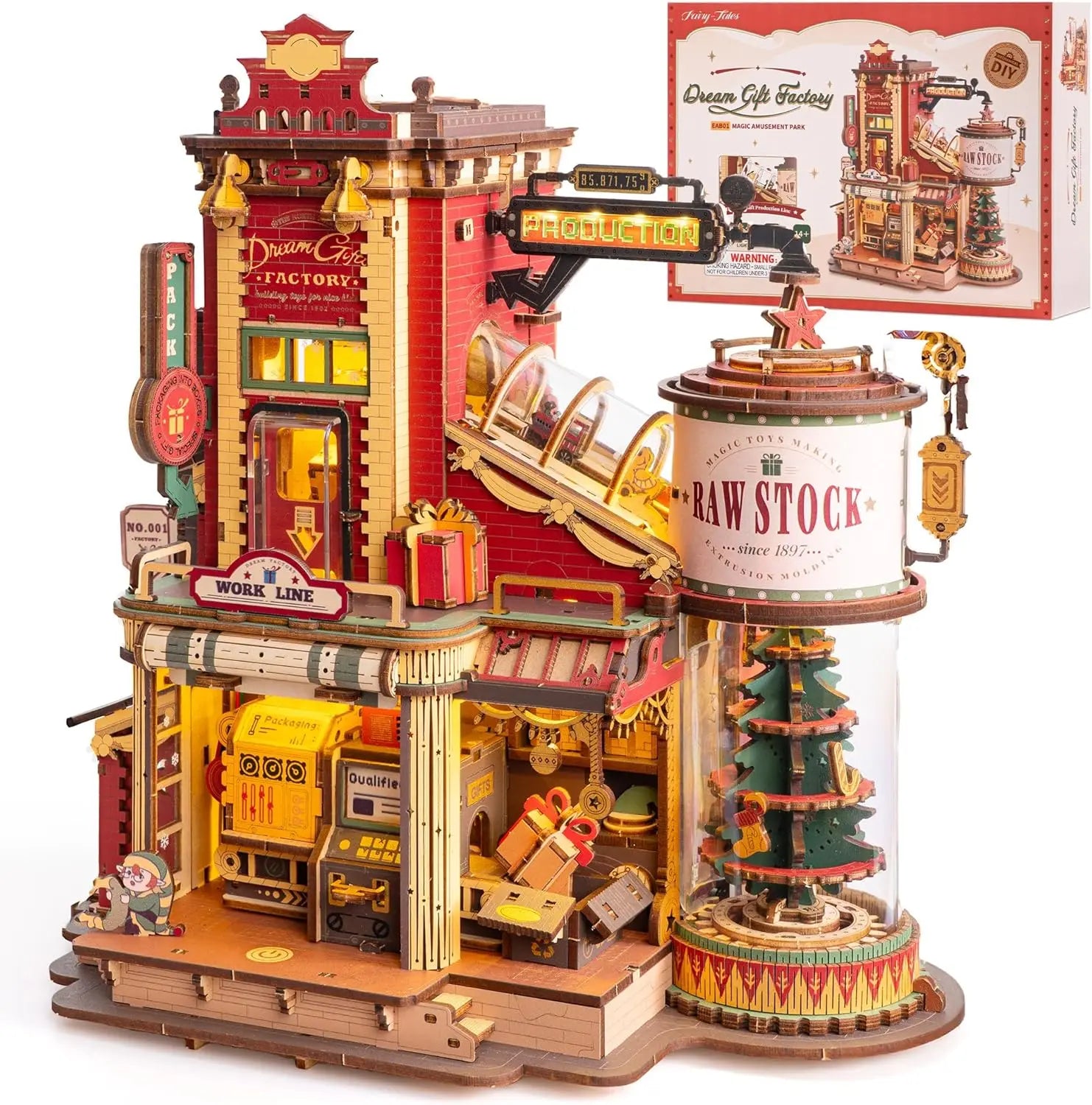 Robotime Wooden Music Box - Enchanting Christmas Gift Puzzle