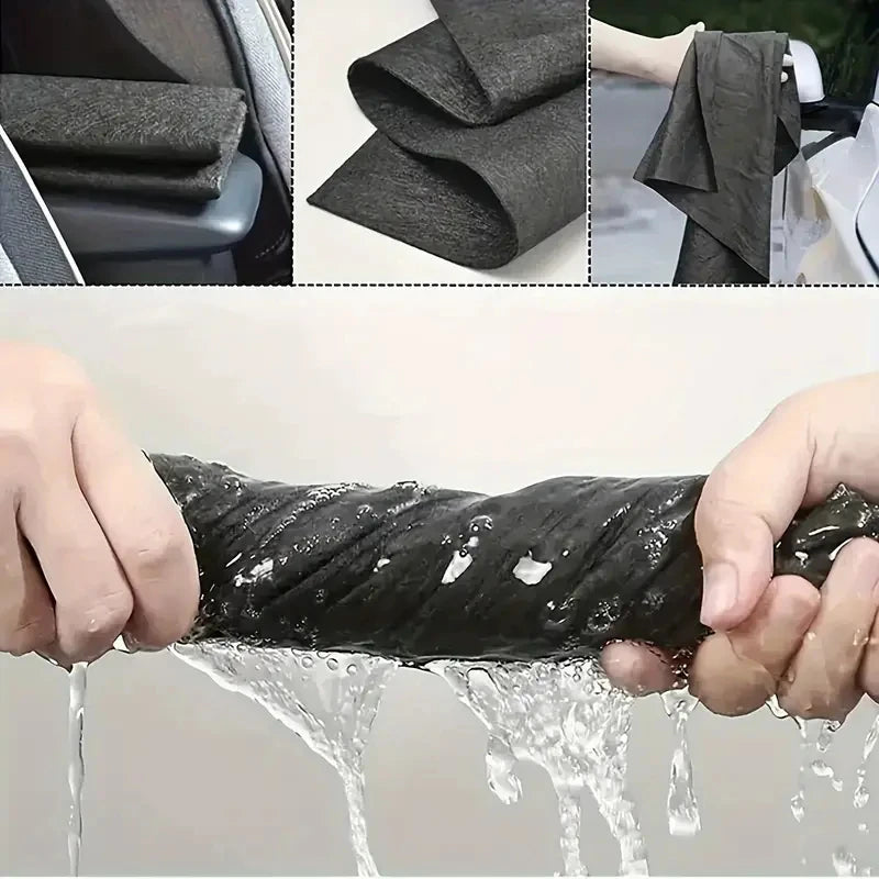 Thickened Magic Glass Cleaning Cloth - Streak-Free & Reusable Tool