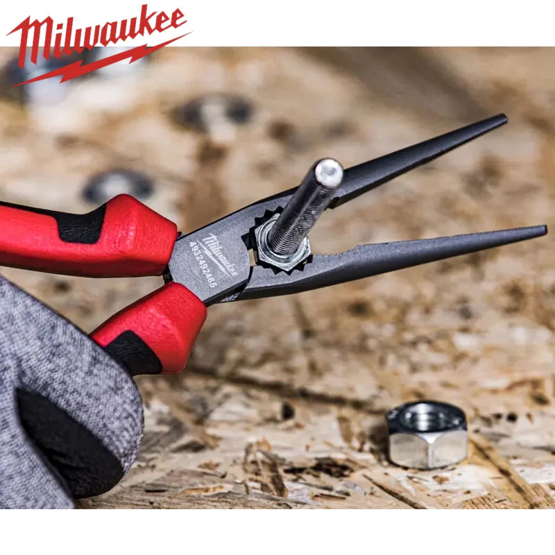 Milwaukee 8-Inch Long Nose Pliers - Versatile & Durable Tool