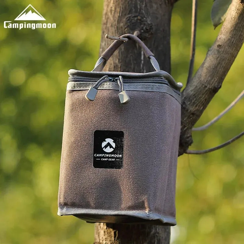 CAMPINGMOON Foldable Canvas Storage Bag: Compact & Durable