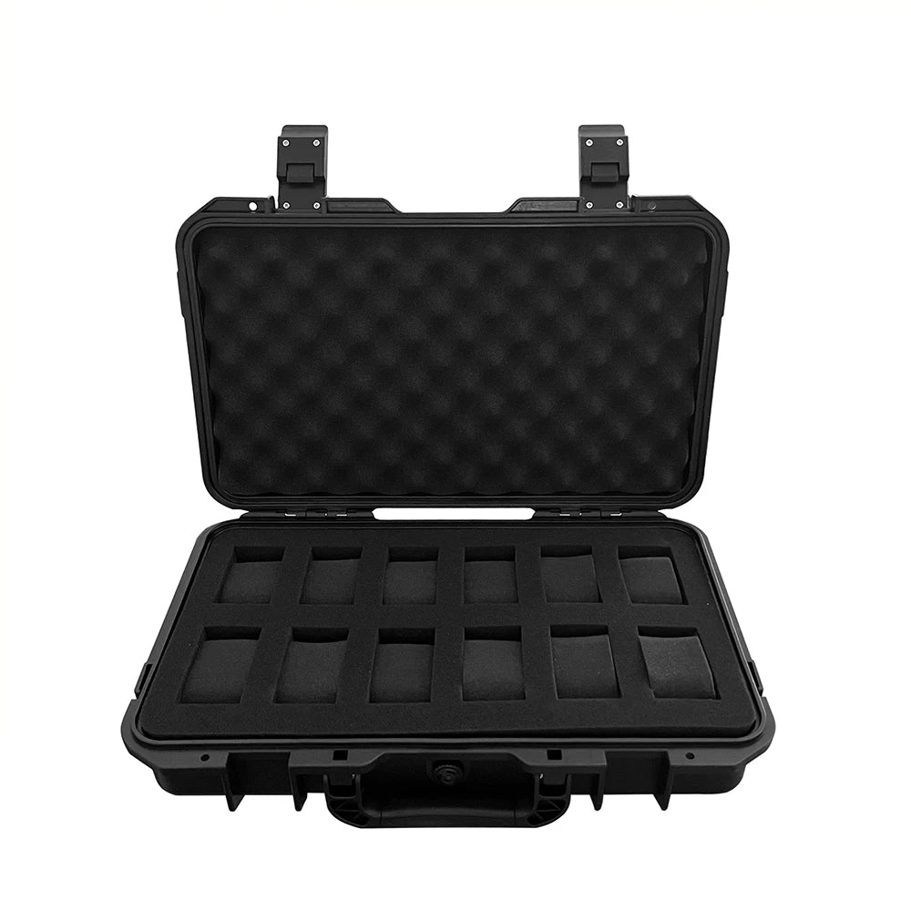 12-Grid Waterproof Antique Watch Box - Moisture-Proof & Protective Design