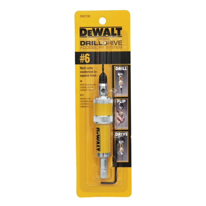 DEWALT Drill Flip Drive Unit #6 #8 #10 - 2 in 1 Countersink Bits