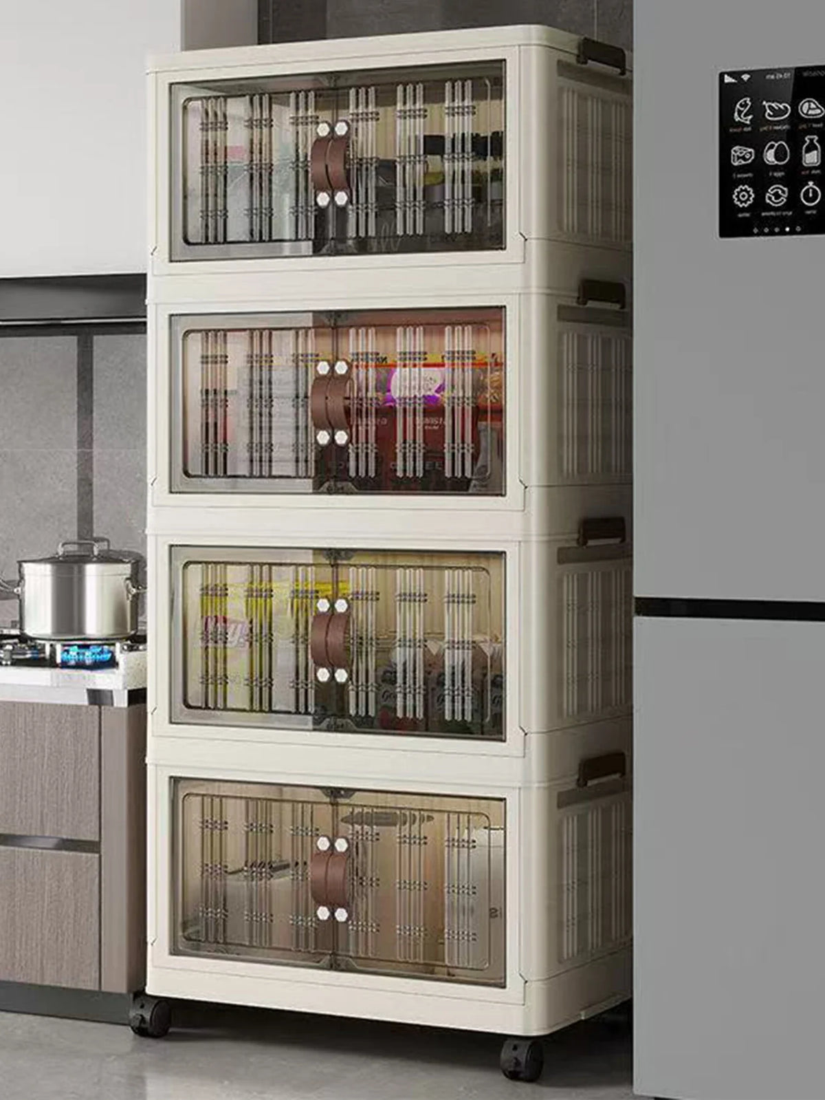 Eco-Friendly Large Capacity Folding Storage Cabinet - Space Saver