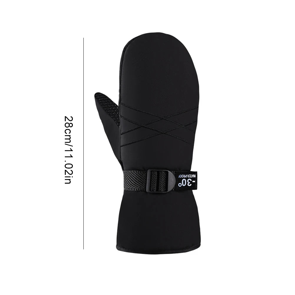 Waterproof Winter Ski Mittens - Thermal Gloves for Men & Women
