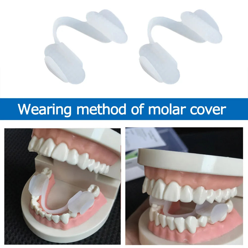 2-Pack Silicone Teeth Splints - Nighttime Grinding Protector