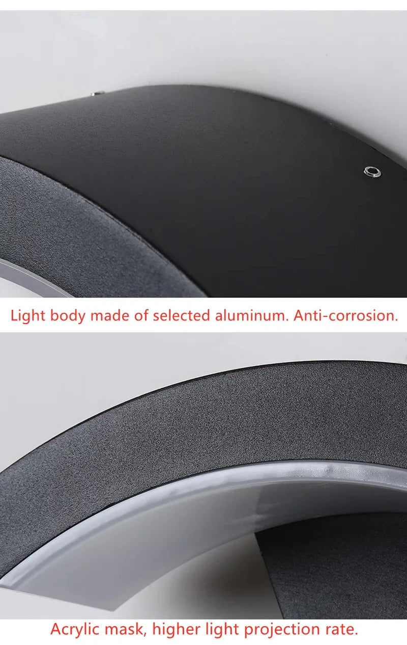 PIR Motion Sensor Outdoor Wall Lamp - Waterproof LED Light