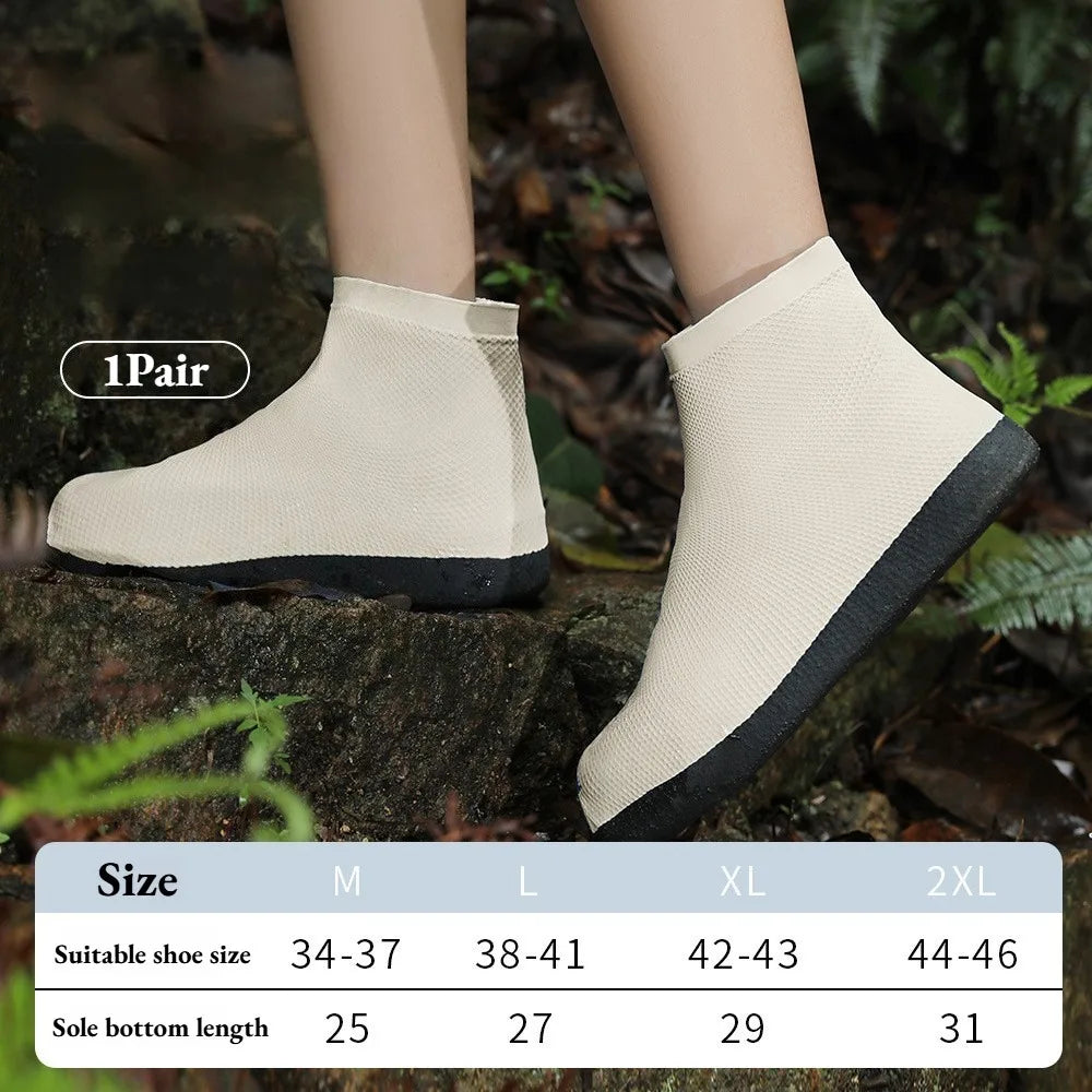 Waterproof Anti-Slip Shoe Covers for Rainy Days - Reusable & Unisex