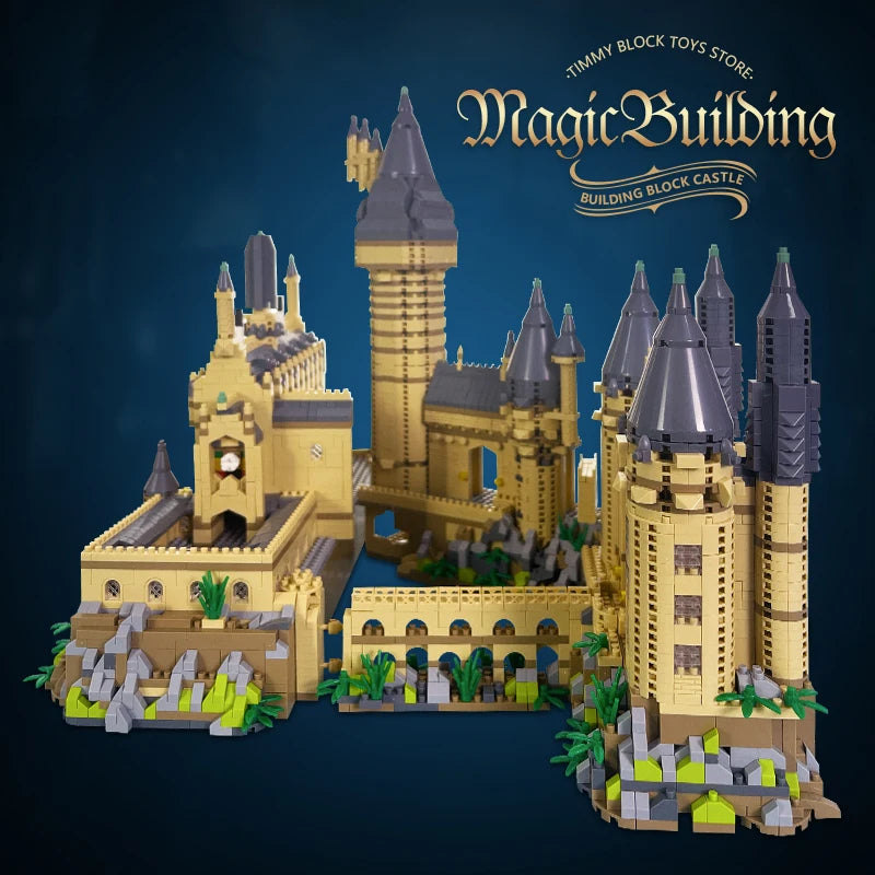 Mini Magic World Medieval Castle Building Block Set - DIY Fun
