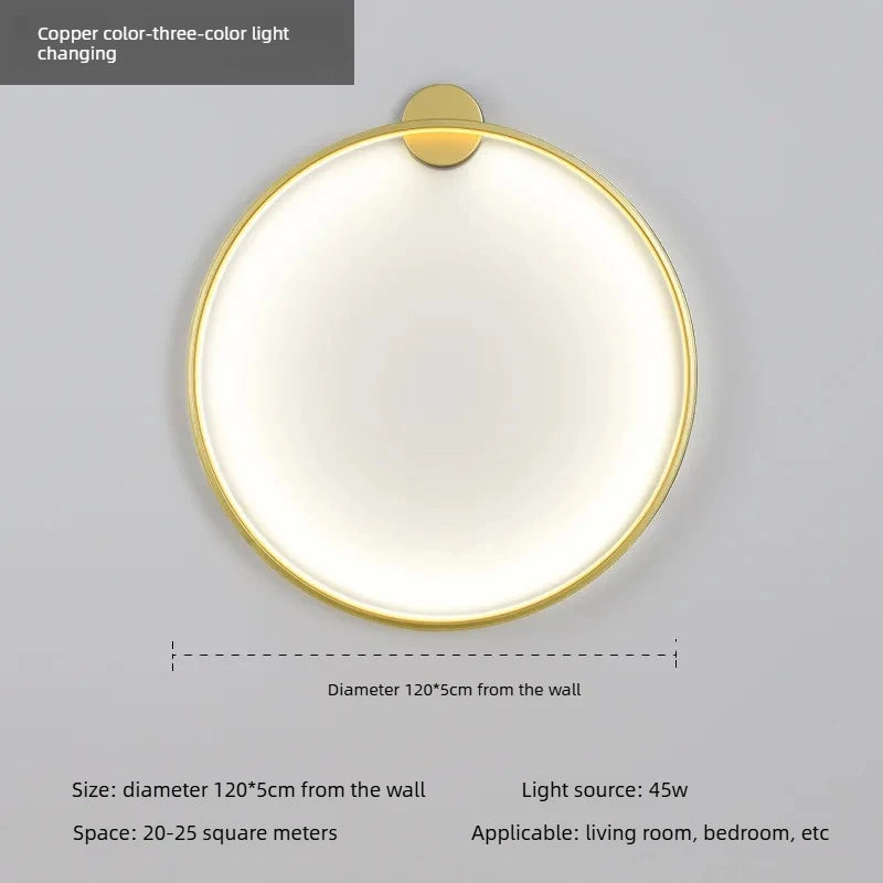 Modern Minimalist LED Circle Wall Sconce for Home Decor