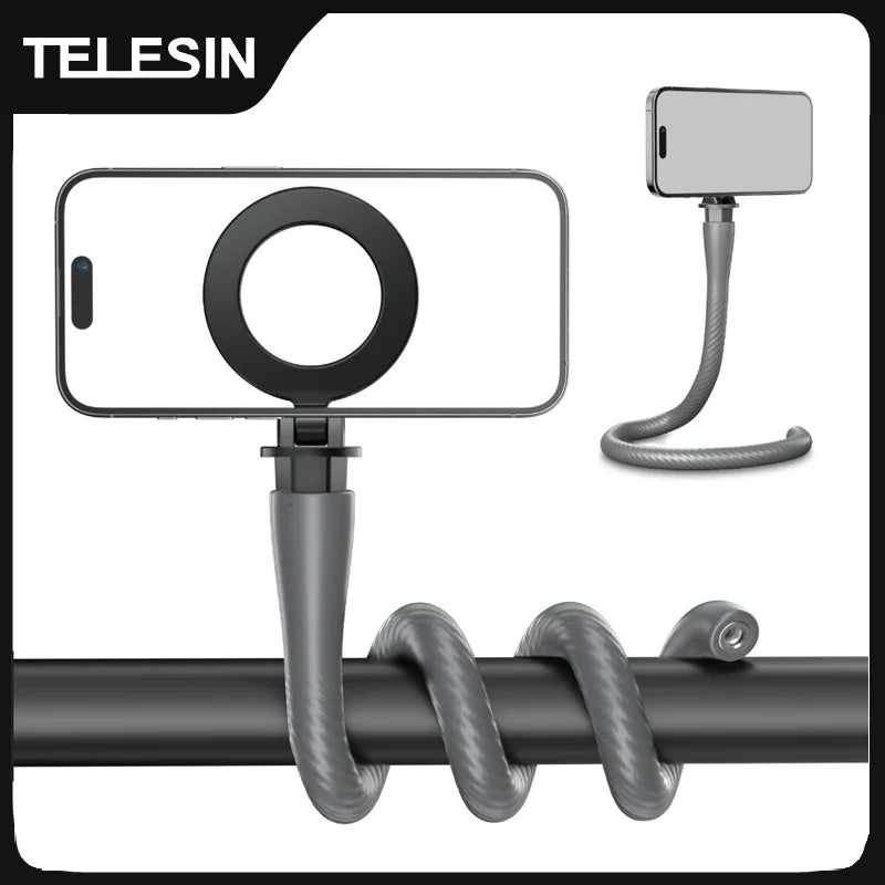 TELESIN Magnetic Flexible Phone Mount for iPhone & Android Devices