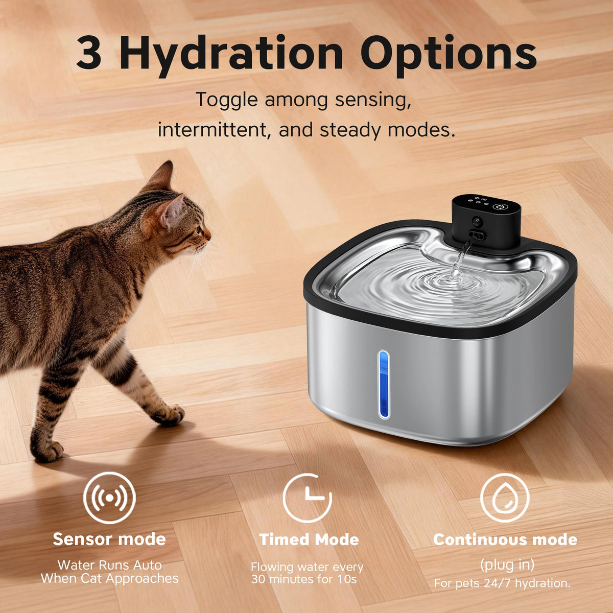 LABEKA Smart Cat Water Fountain - 3.5L Automatic Filter Purifier