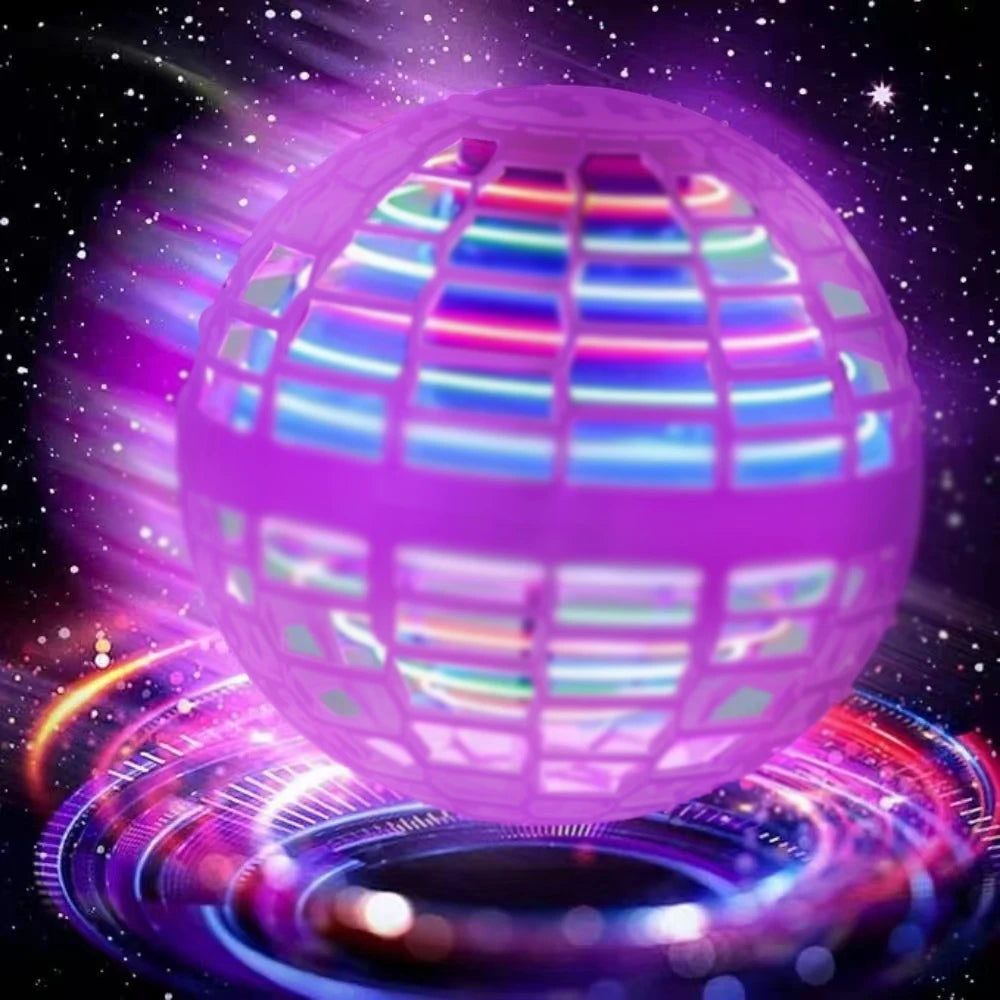 Flying LED Cosmic Globe - Hand Controlled 360° Rotating Ball Toy