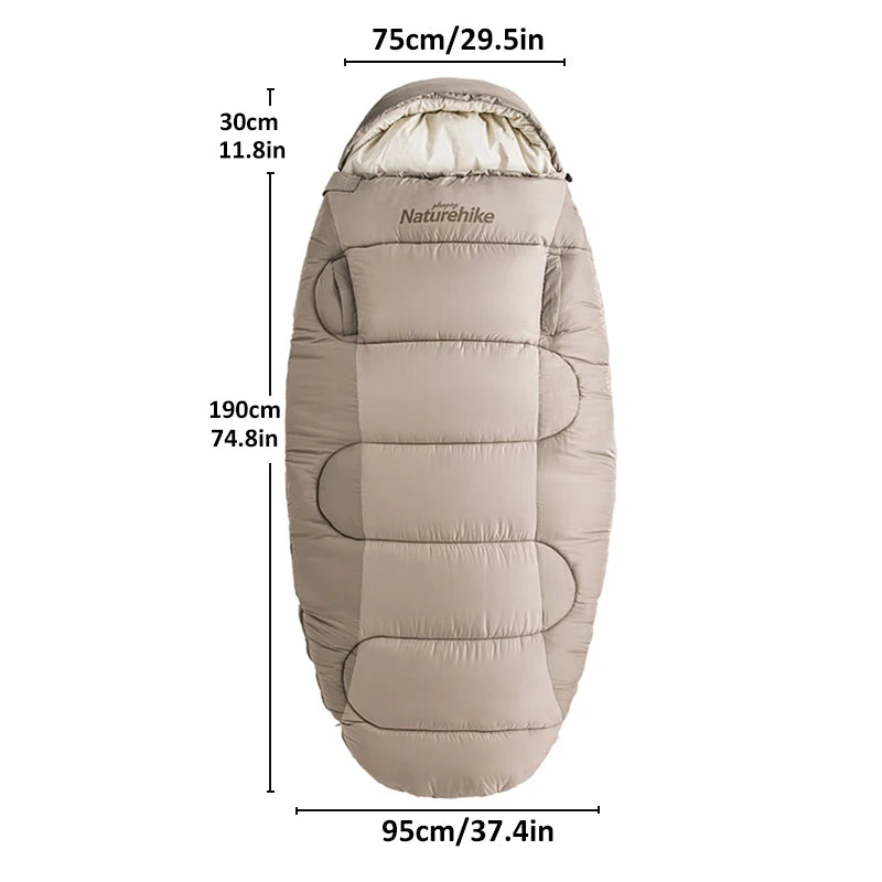 Naturehike PS300 Cotton Winter Sleeping Bag for Camping & Hiking