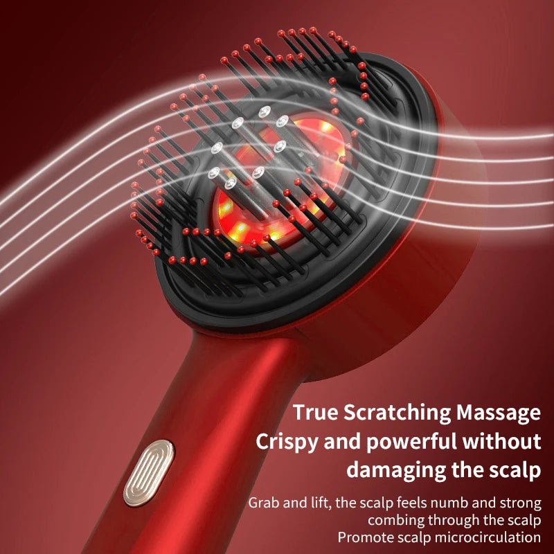 Electric Scalp Massager with Red Light Therapy for Hair Growth
