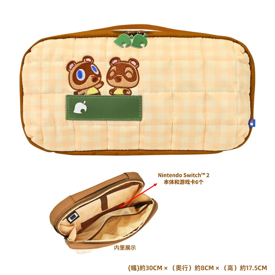Animal Crossing Nintendo Switch Quilted Carrying Case - Tom Nook & Celeste