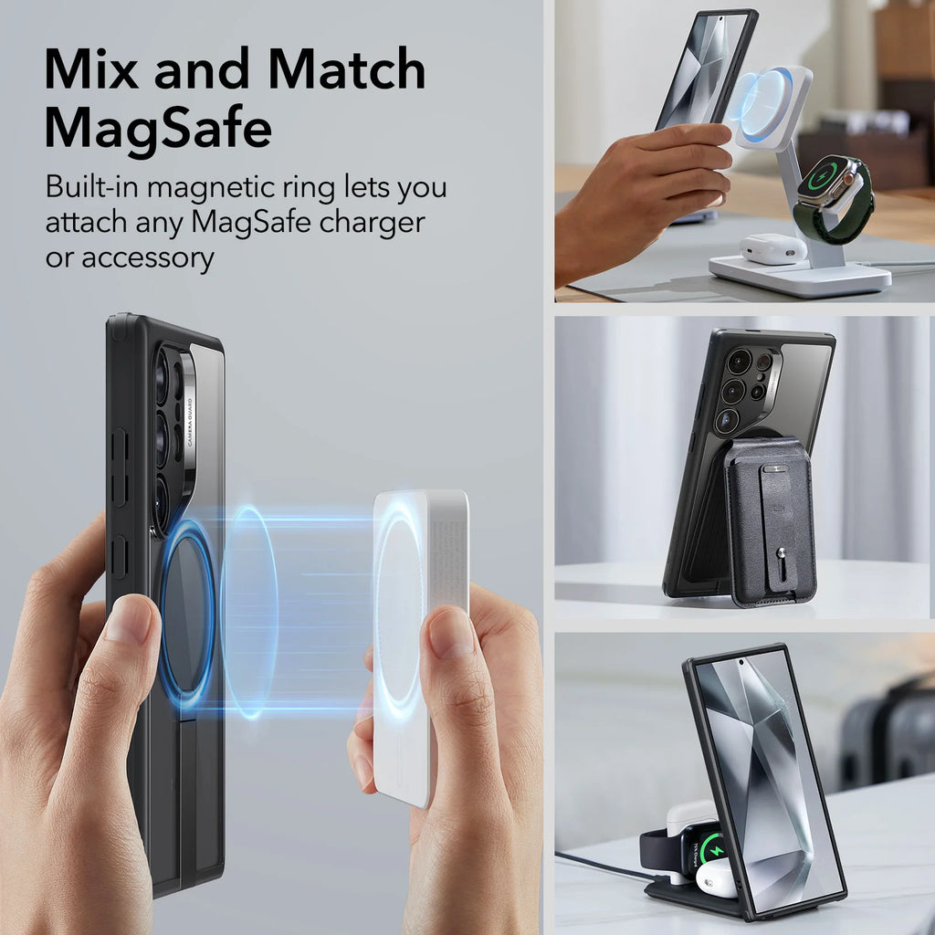 ESR Galaxy S24 Ultra Shockproof Case with Kickstand & Magnetic