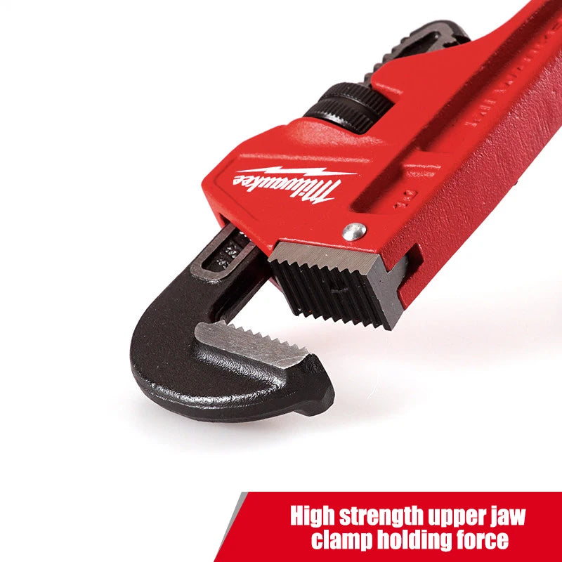 Milwaukee 6" Steel Pipe Wrench - Overbite Jaw for Pro Grip