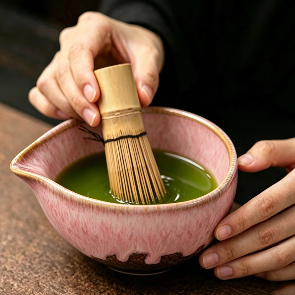 6-Piece Japanese Matcha Tea Set - Whisk, Bowl, Scoop & Accessories