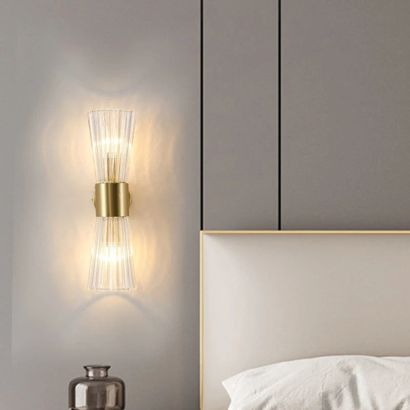 Luxurious Gold LED Wall Lamp for Bedroom & Living Room Lighting