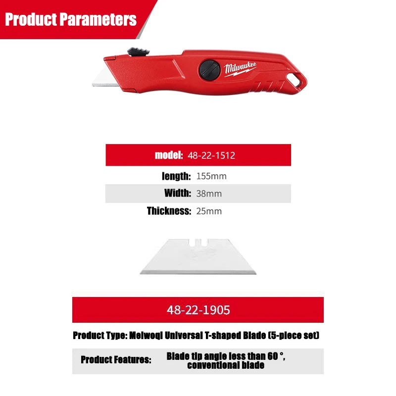Milwaukee Self-Retracting Safety Knife - Ultimate Cutting Tool