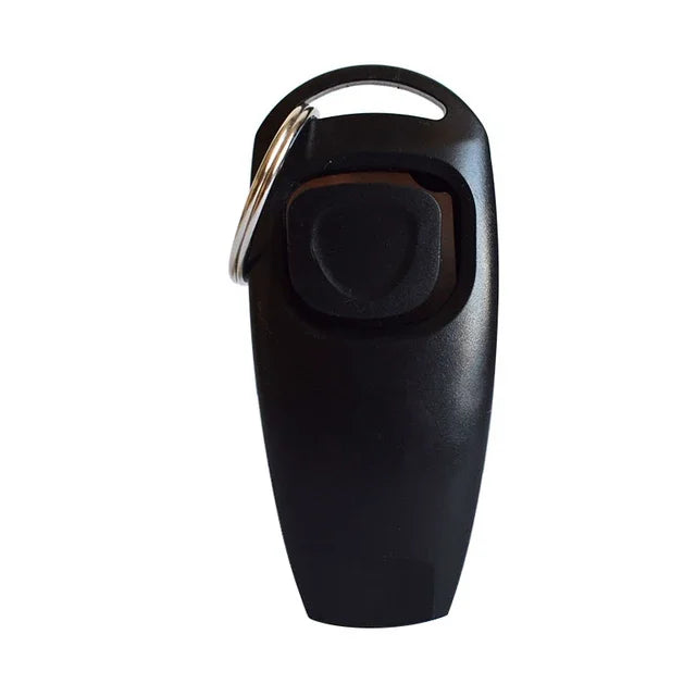 2-in-1 Dog Training Clicker & Whistle Aid Tool with Key Ring