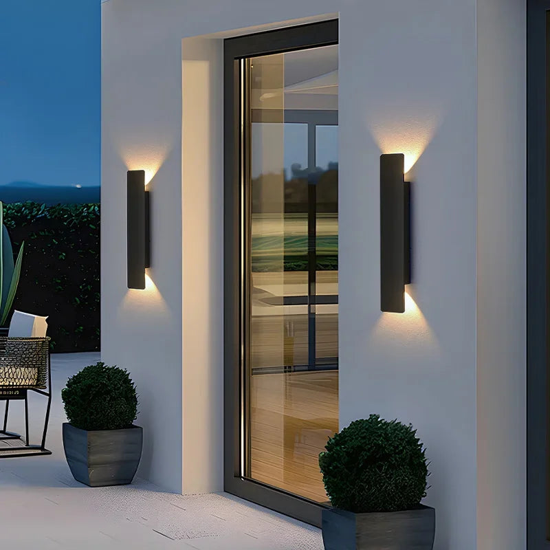 18W Outdoor Waterproof LED Wall Lamp - Modern Aluminum Design