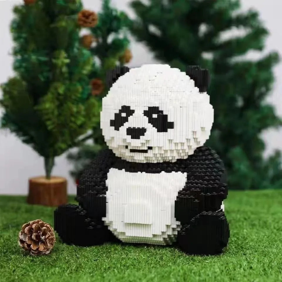 Creative Giant Panda Block Set - 3D Assembly Toy for All Ages