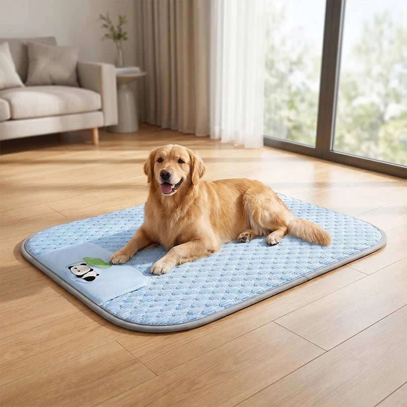 Cooling Pet Bed Mat - Breathable and Washable for Dogs & Cats