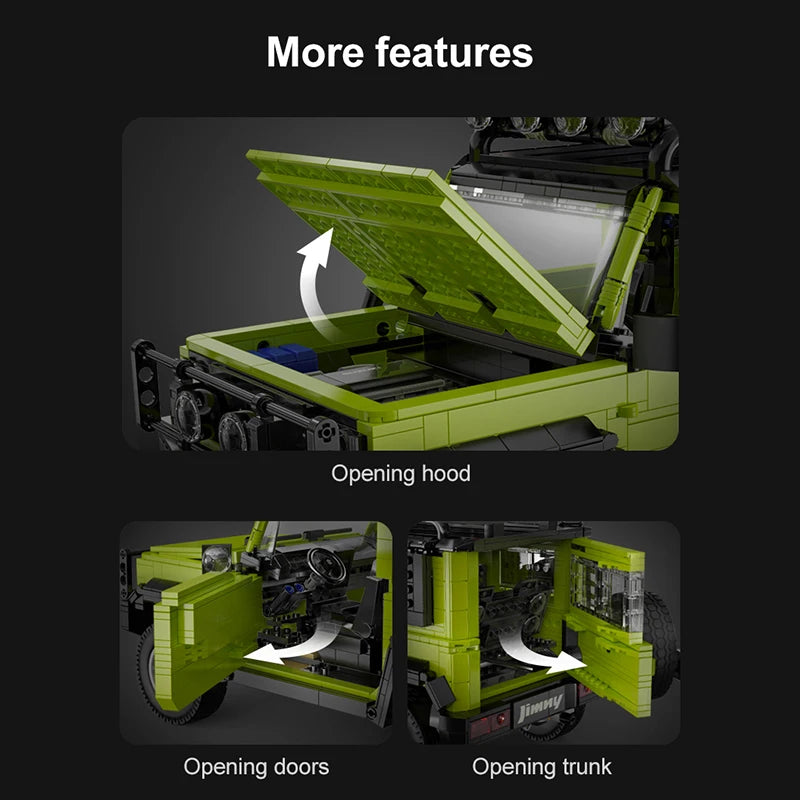 Cada Remote Control Off-Road Building Block SUV Car for Kids