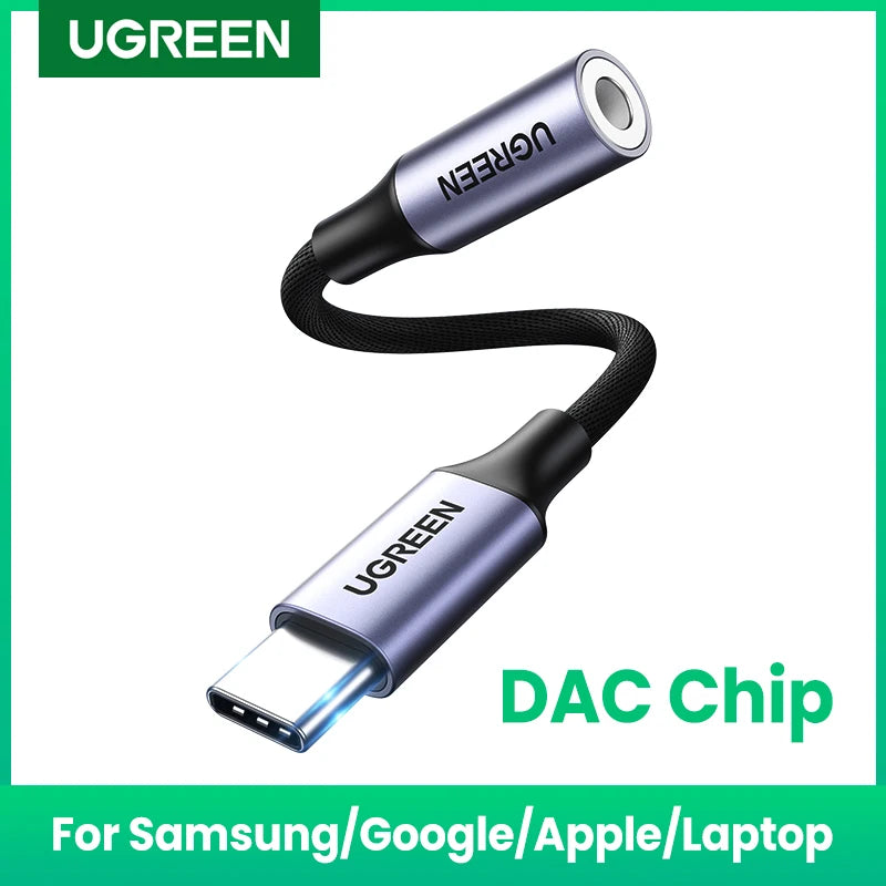 UGREEN USB Type-C to 3.5mm Adapter - High-Fidelity Audio Connection