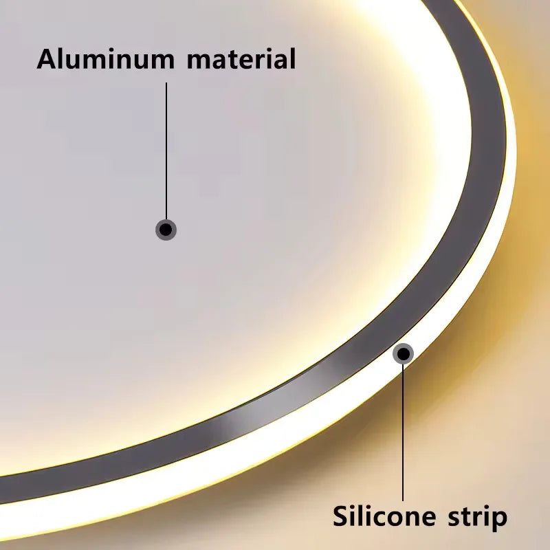 Dimmable Ultra-Thin LED Ceiling Light with Remote Control - Modern Design