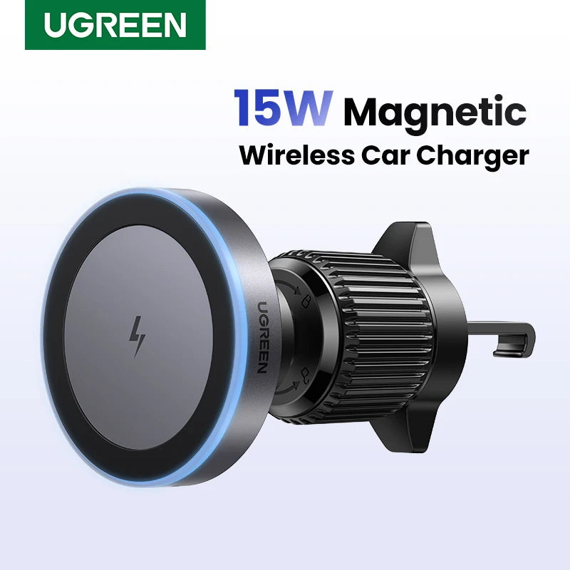UGREEN 15W Magnetic Wireless Charger Stand for iPhone 15/16 Pro Max
