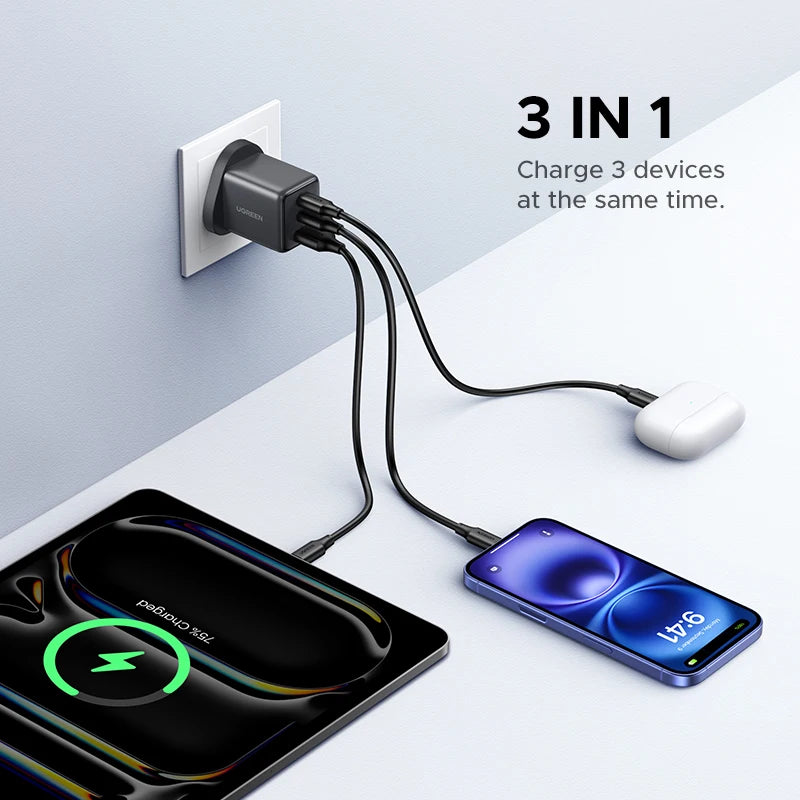 UGREEN 30W GaN USB-C Charger - Fast Charging for Mobile Devices