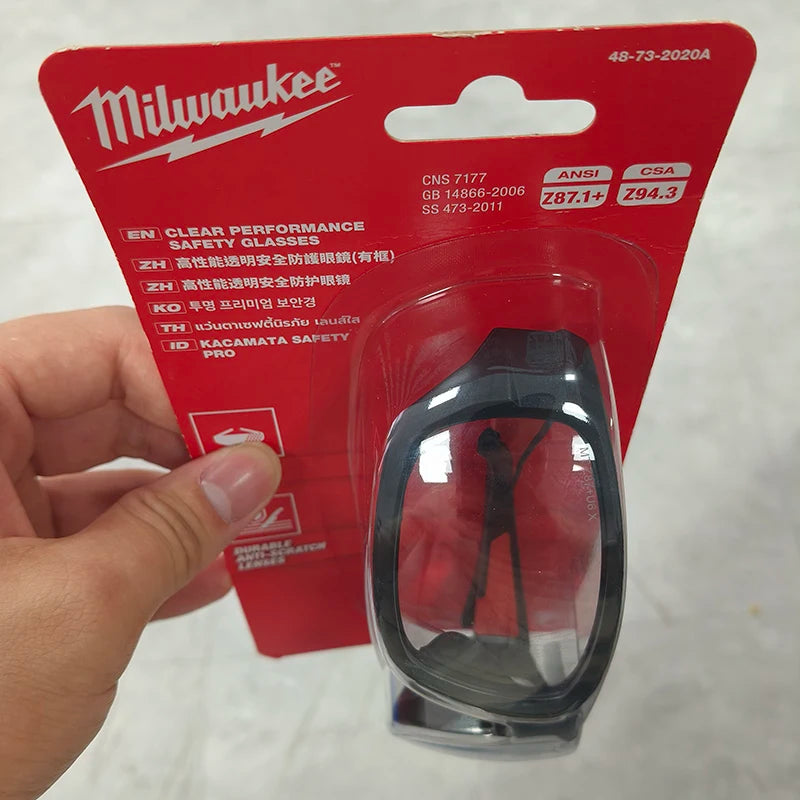 Milwaukee Clear Performance Safety Glasses - Fog-Free & Anti-Scratch