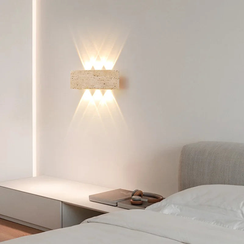 Wabi-Sabi Outdoor Waterproof Wall Lamp - LED Natural Stone Light