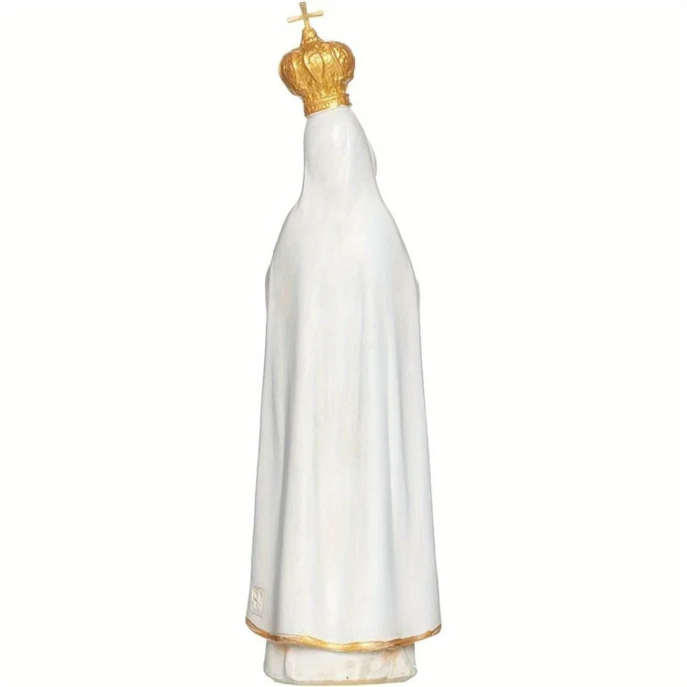 Elegant Our Lady of Fatima Resin Figurine - 17cm Spiritual Statue
