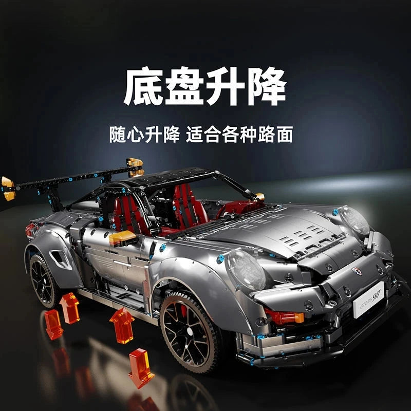 T5026 High-Tech 3389-Piece Racing Car Model Building Blocks