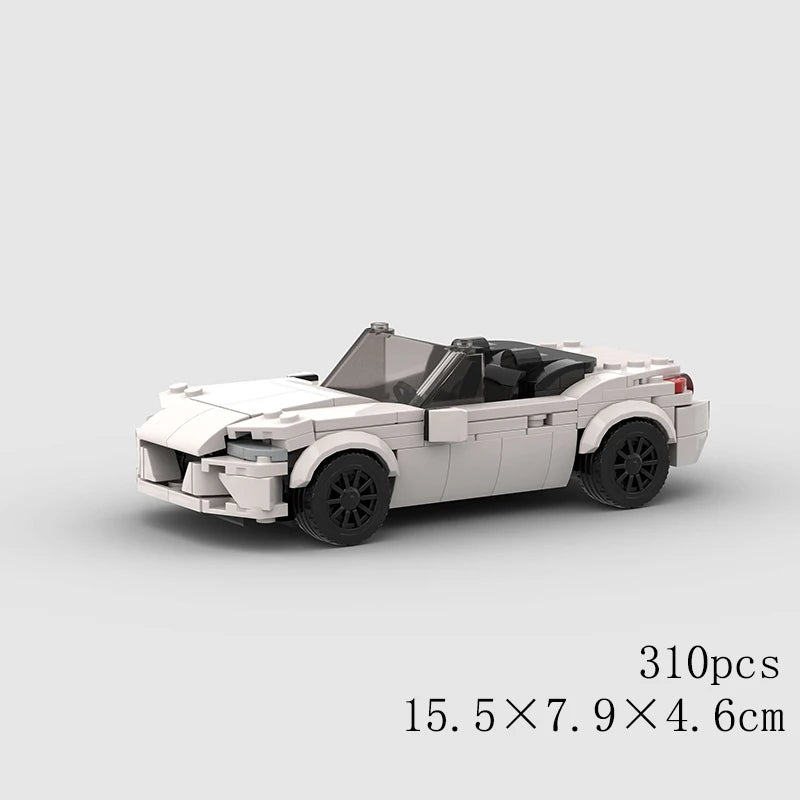 City Speed Convertible Racing Car Building Blocks - Ultimate DIY Model