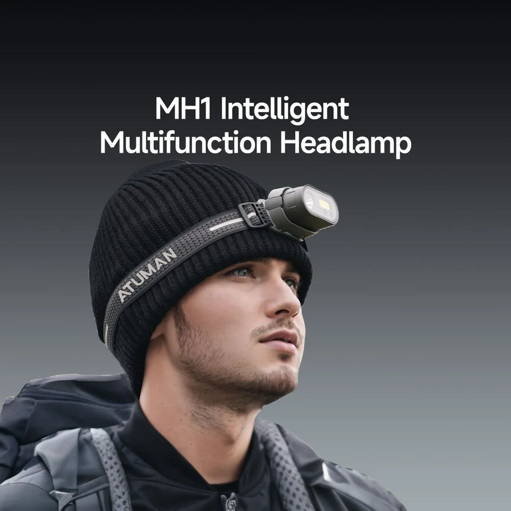 ATuMan MH1 USB Rechargeable Multifunctional Headlamp - Powerful & Portable