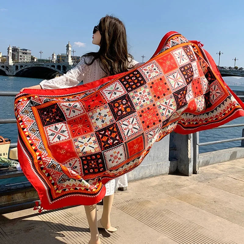 28 Stylish Travel Beach Shawls | 90x180cm Sunscreen Scarfs for Women