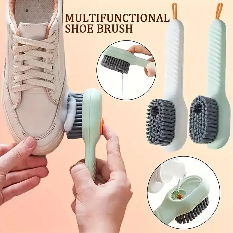 Ergonomic Multi-Surface Liquid Shoe Brush for Effortless Cleaning