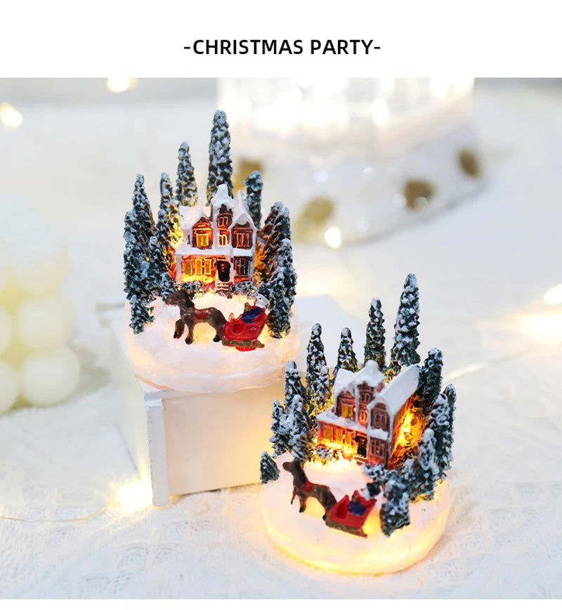 Enchanting Christmas House LED Night Light - Perfect Holiday Decor