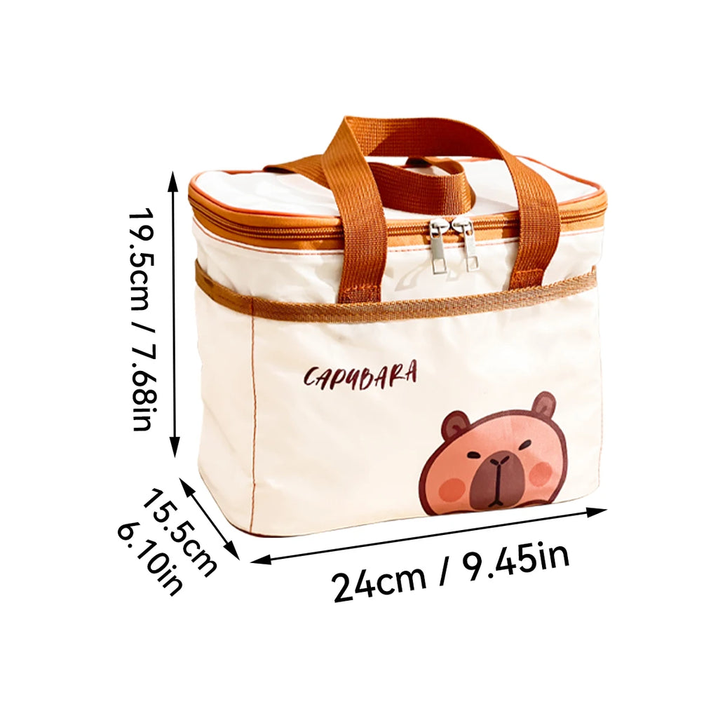 Capybara Thermal Insulated Lunch Bag - Kids & Students