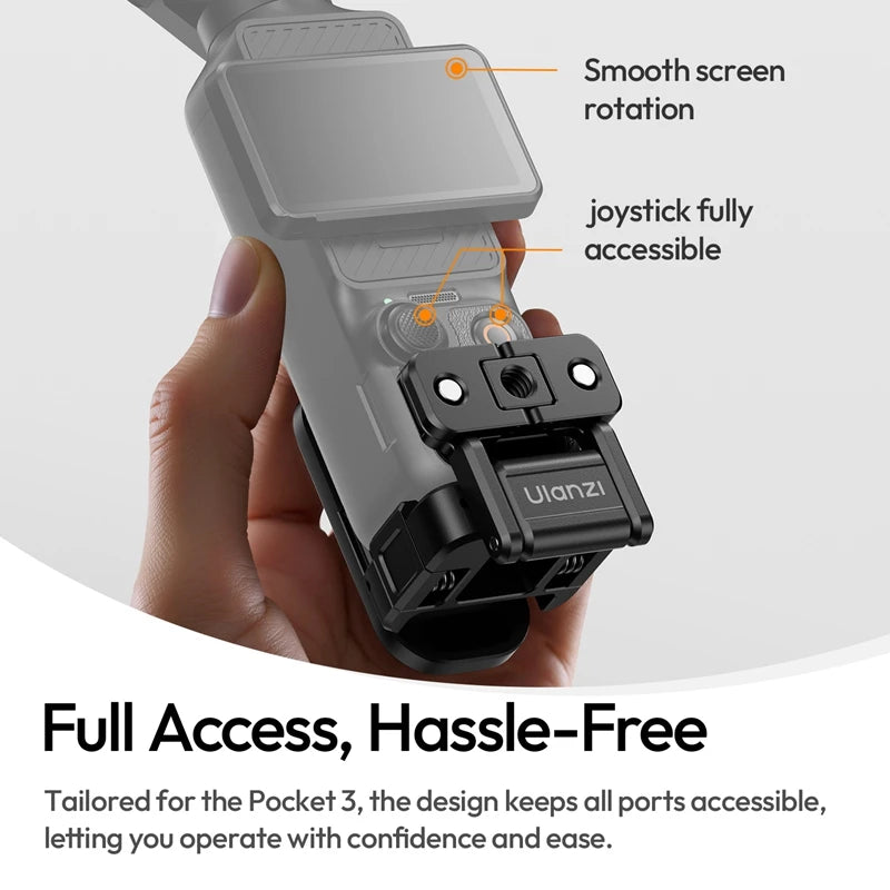 Ulanzi PK16 Magnetic Grip Adapter for DJI Pocket 3 & Action Cameras