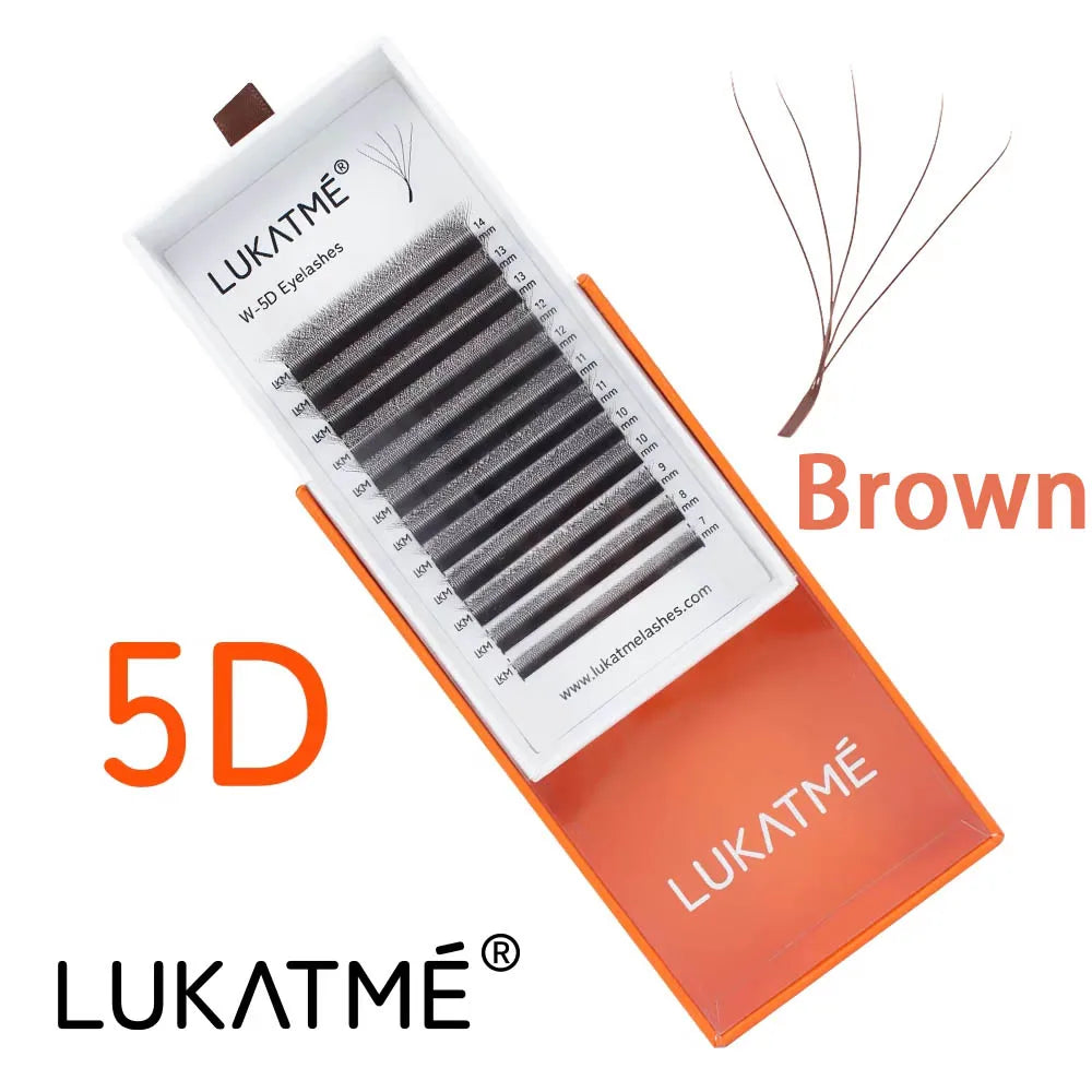 LUKATME 8PC Premade YY W Shape Curl Eyelash Extensions Mix Style