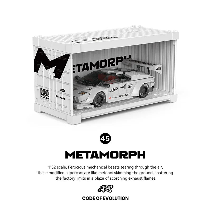 MOC Racing Car Speed Model Building Block for Kids - Fun Desktop Decor