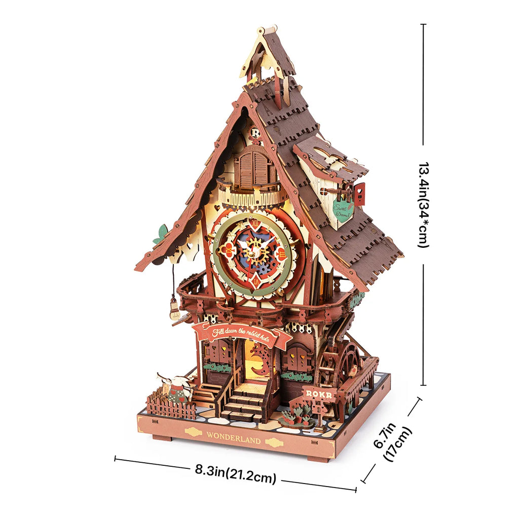 Robotime ROKR 3D Wooden Cuckoo Clock Puzzle - DIY Christmas Project