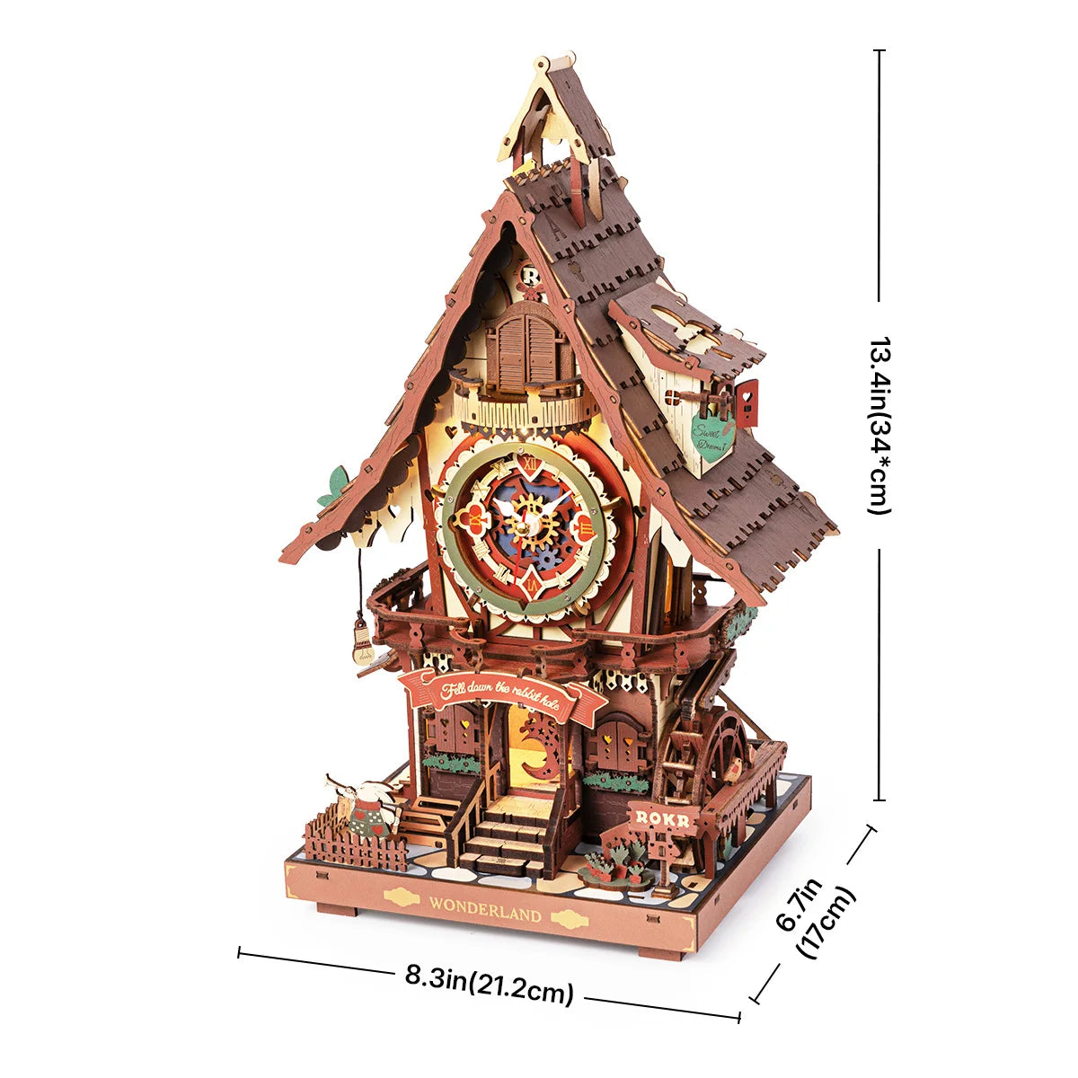 Robotime ROKR 3D Wooden Cuckoo Clock Puzzle - DIY Christmas Project