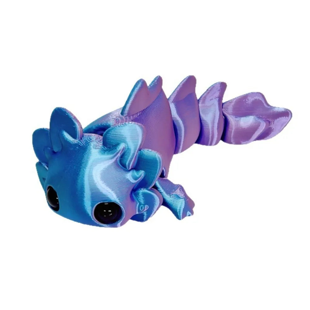 3D Printed Salamander Figures - Movable Toys for Kids & Home Decor